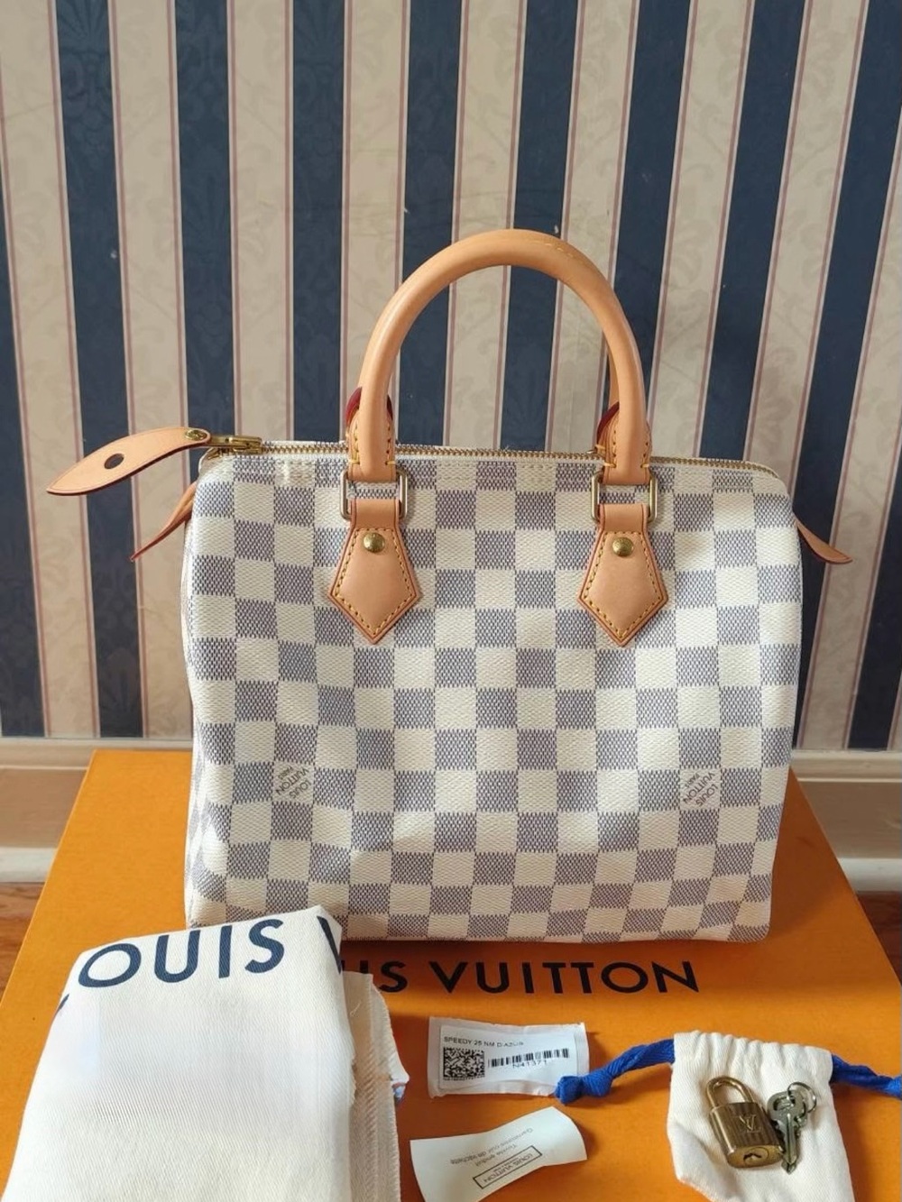 Louis Vuitton Damier Azur Speedy 25